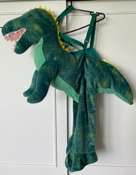 Dinosaur `ride-on` costume